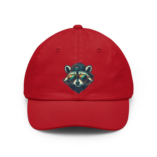 Color: Red | Raccoon Energy Dad Hat