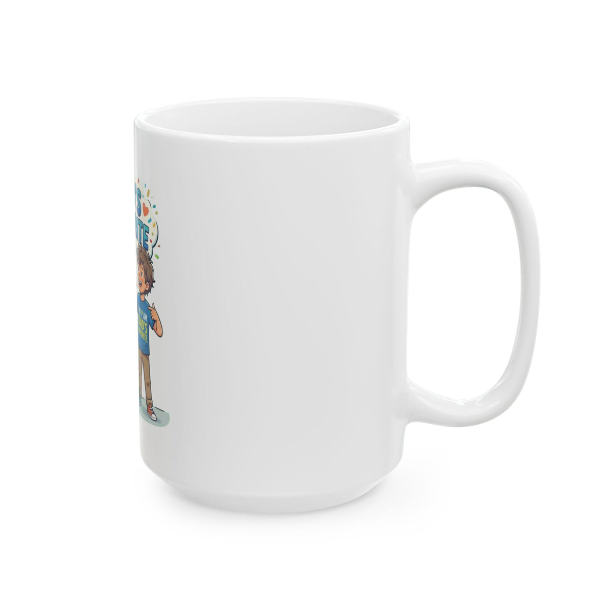 "Dad's Favorite" White Ceramic Mug