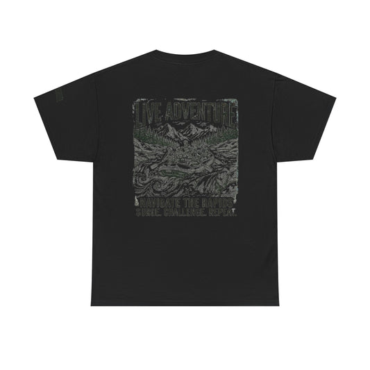 Color: Black | Live Adventure - Rafting Premium Graphic Tee
