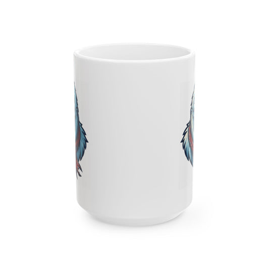 "Yeti-Abominable Snowman (Himalayas)" White Ceramic Mug — Graphic