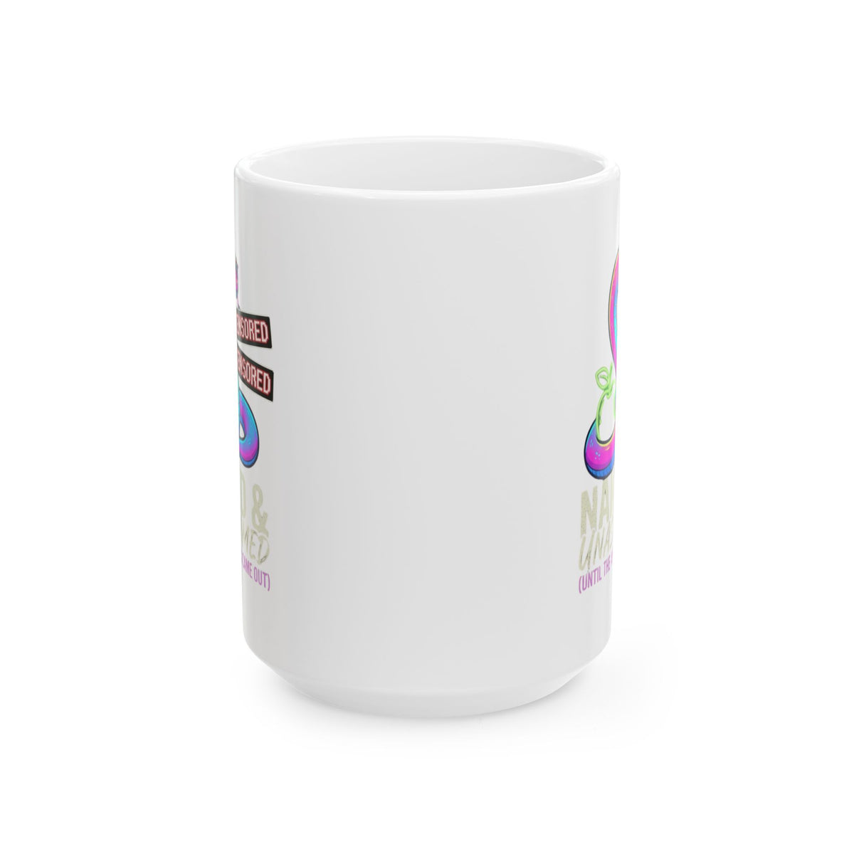 "Good Book Series Naked & Unashamed" White Ceramic Mug