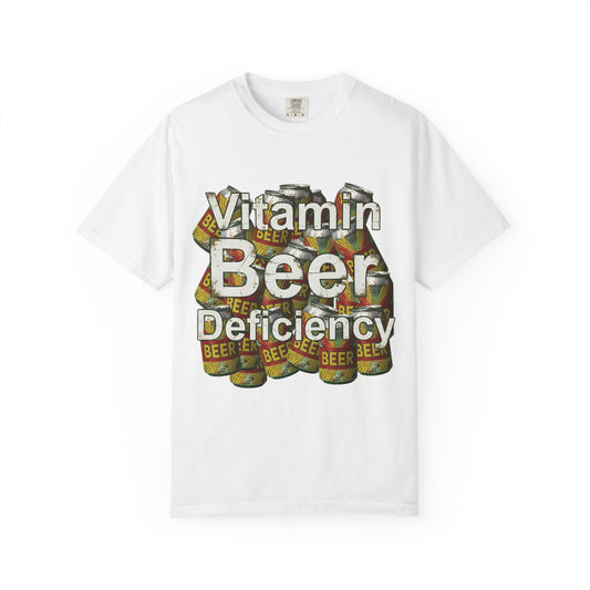 Color: White | Vitamin Beer: My Daily Dose | Garment-Dyed Tee — AttitudeShirts