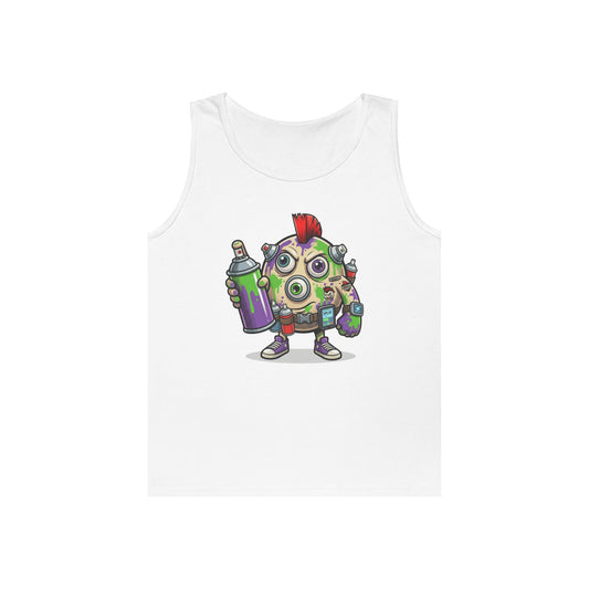 Color: White | Graffiti Tank Top