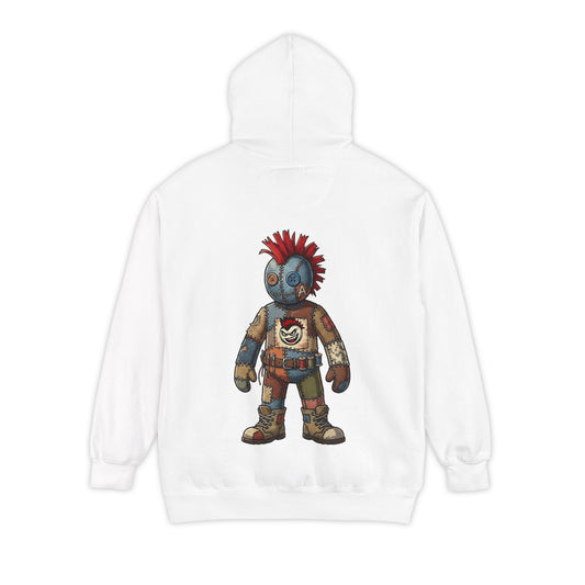 Color: White | Stitch Garment-Dyed Hoodie