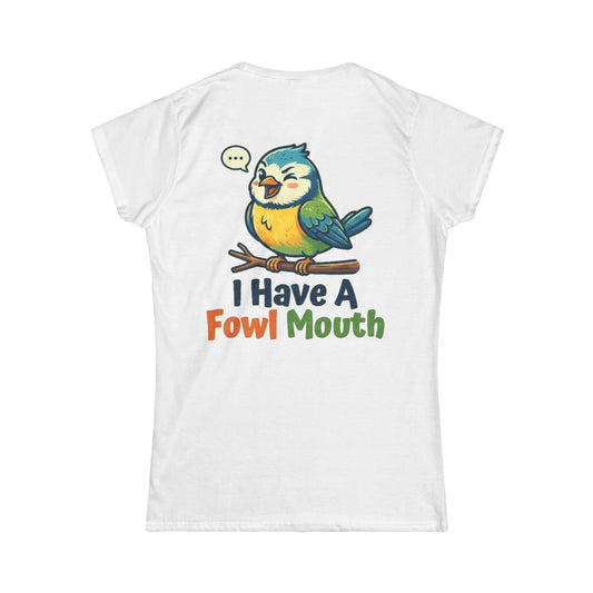 Color: White | Fowl Mouth Women's Tee