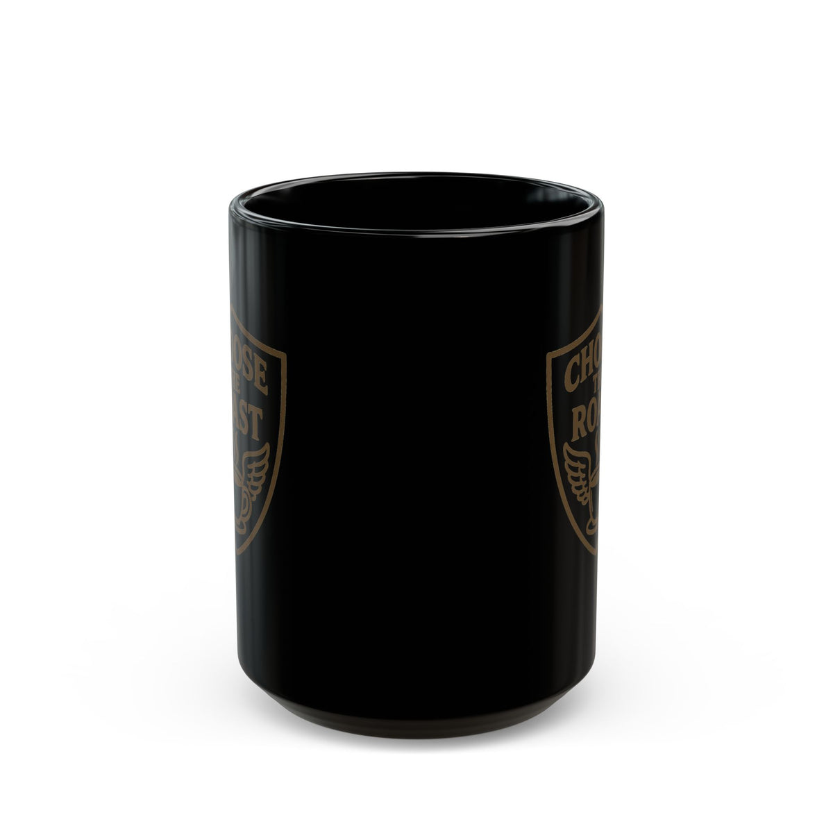 "Choose the Roast" Black Ceramic Mug