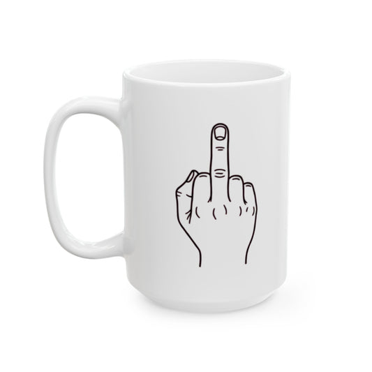 "F@#% OFF" White Ceramic Mug — Graphic