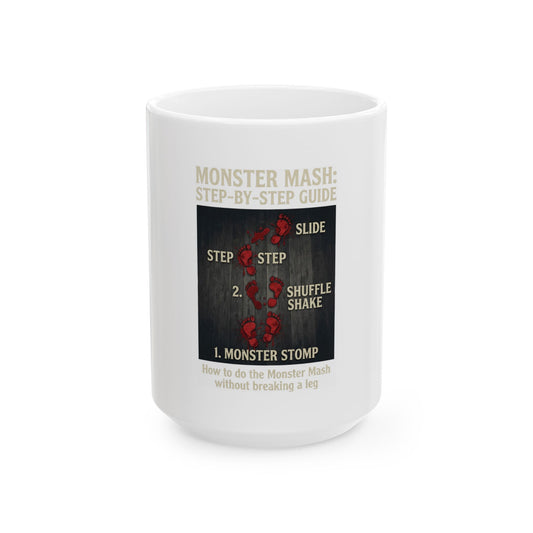 "Monster Mash" White Ceramic Mug