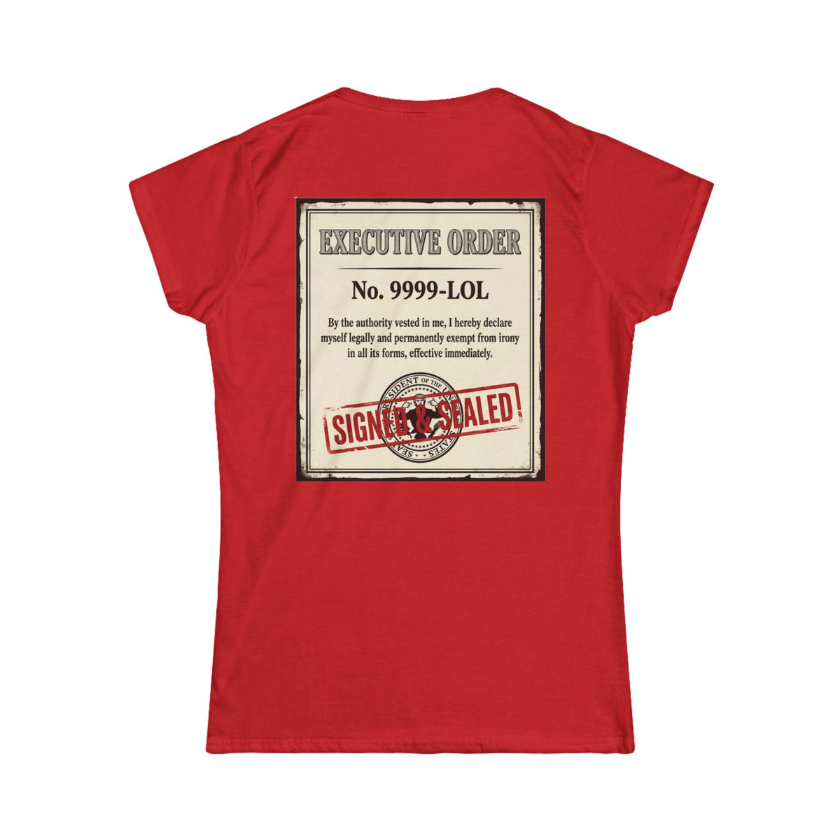 "Irony Free" Women's Tee