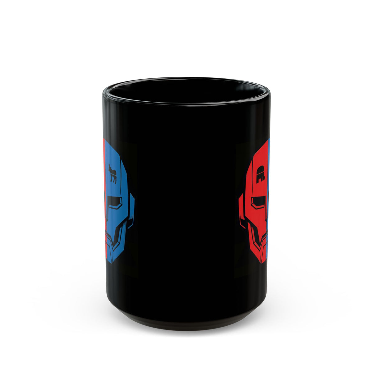 "My AI Has Opinions" Black Ceramic Mug — Graphic