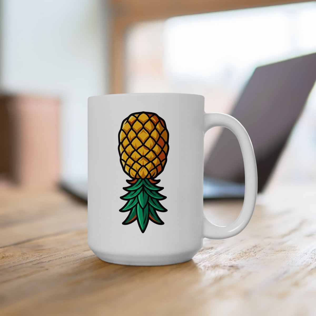 "Good Eating" White Ceramic Mug — Graphic