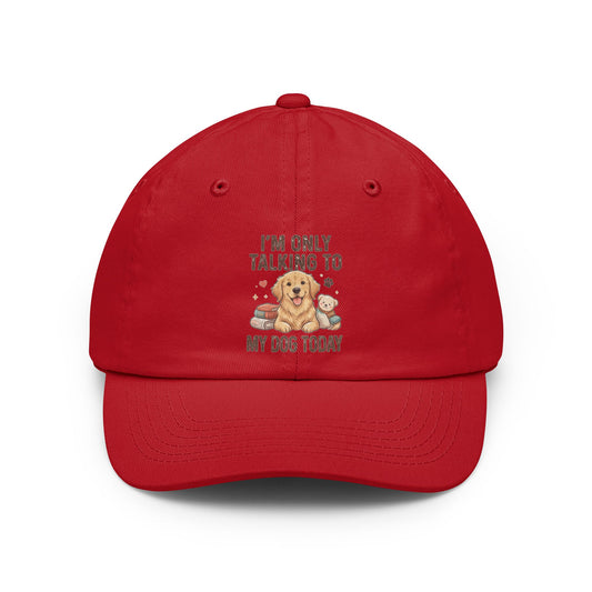 Color: Red | I'm Only Talking To My Dog Today Dad Hat