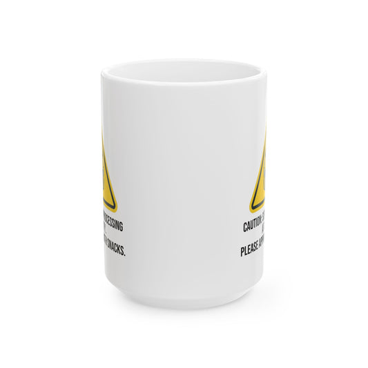 "Sensory At Capacity" White Ceramic Mug