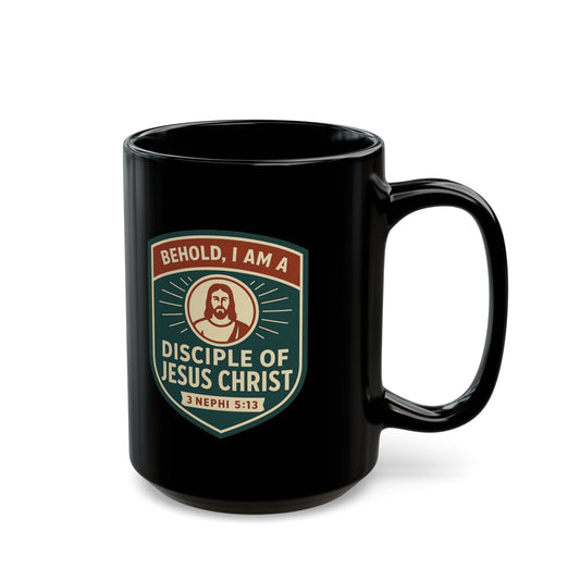 "Disciple of Christ" Black Ceramic Mug
