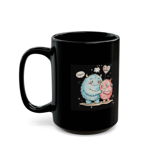 "You Farted All Rights To My Heart" Black Ceramic Mug — Graphic