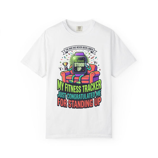 Color: White | The Bar Has Never Been Lower Unisex Garment-Dyed Tee