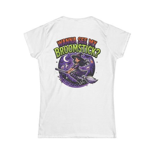 Color: White | Wanna See My Broomstick Women's Tee