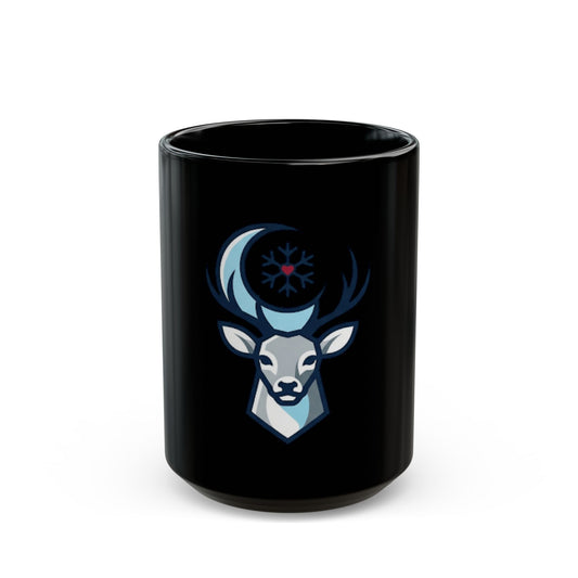 "February Legend" Black Ceramic Mug — Graphic