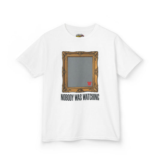 Color: White | Nobody Was Watching Kids Tee