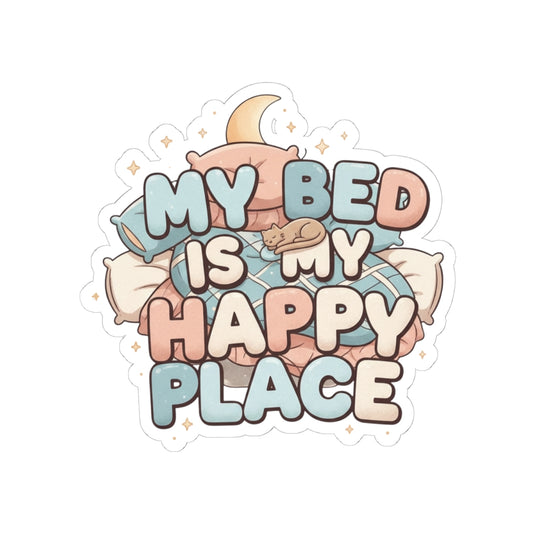 Bed > People: A Love Story | Kiss-Cut Sticker — AttitudeShirts