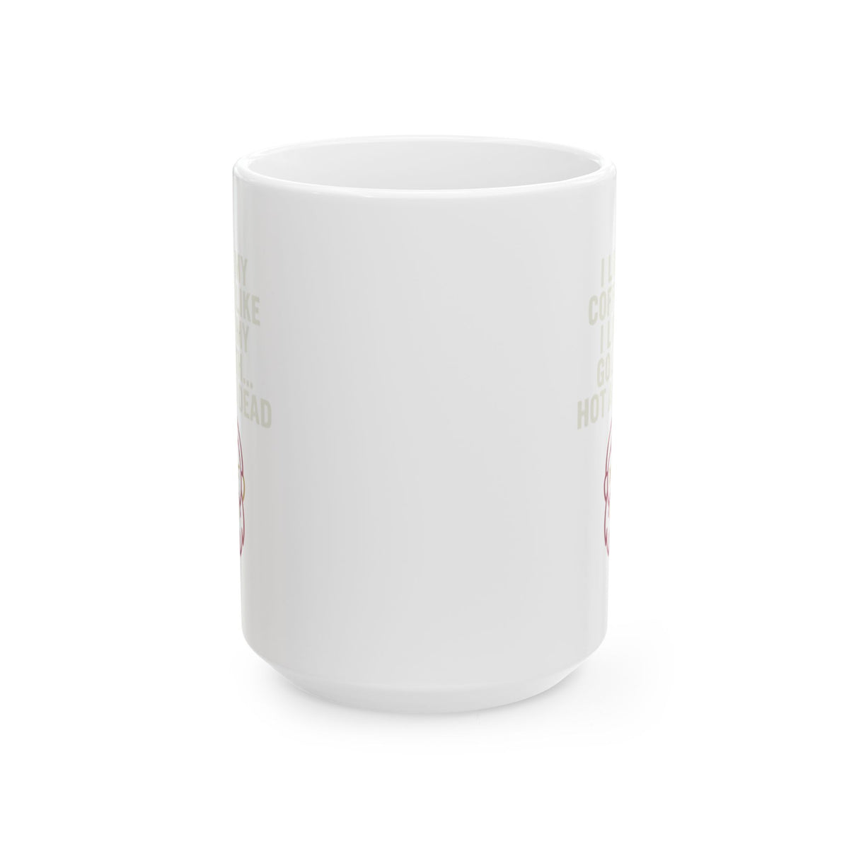 "Good Book Series Coffee Hot and Dead" White Ceramic Mug