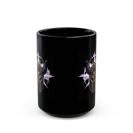 "I Cause Satan Nightmares" Black Ceramic Mug — Graphic