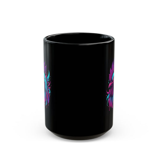 "Cock Teaser" Black Ceramic Mug — Graphic