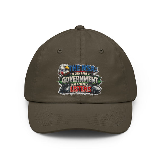 Color: Olive | They're Always Listening - Classic | Dad Hat — AttitudeShirts