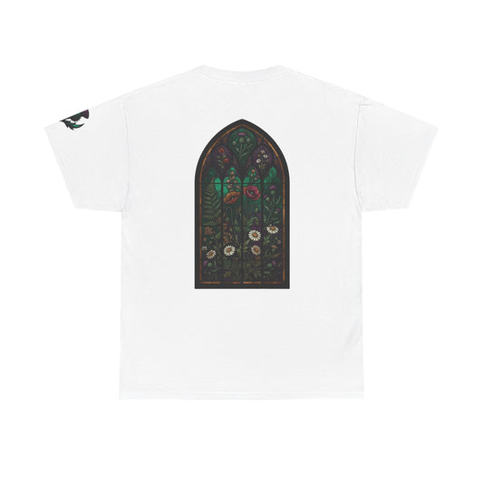 Color: White | Stained Glass Floral Premium Graphic Tee