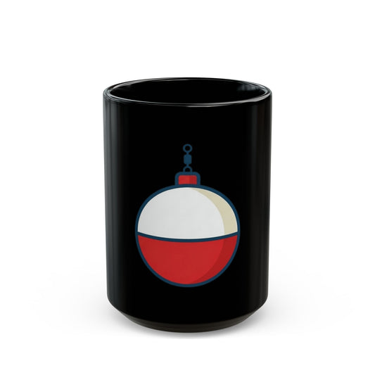 "Show Me Your Bobber" Black Ceramic Mug — Graphic