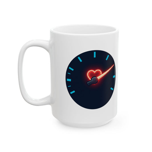 "Full Throttle Tonight" White Ceramic Mug — Graphic