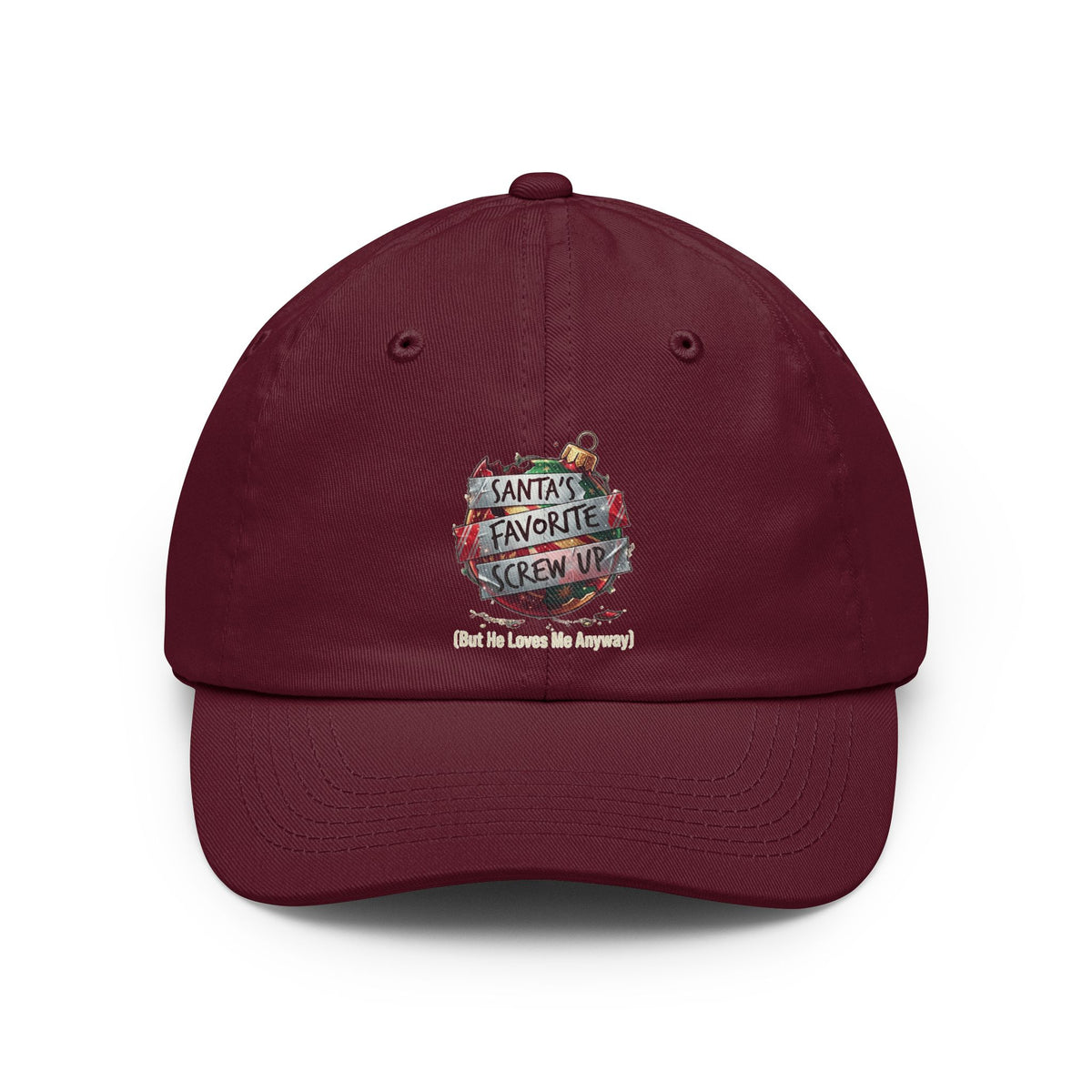 Color: Maroon | Santa's Favorite Screw Up Dad Hat