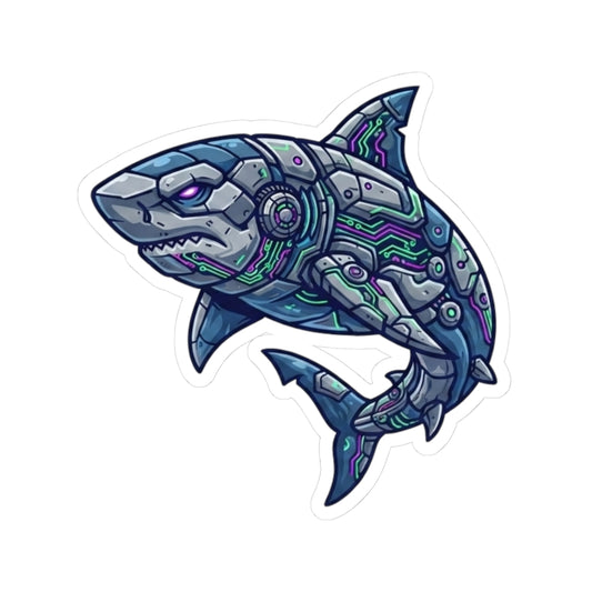 "Cyber Shark" Sticker — Main