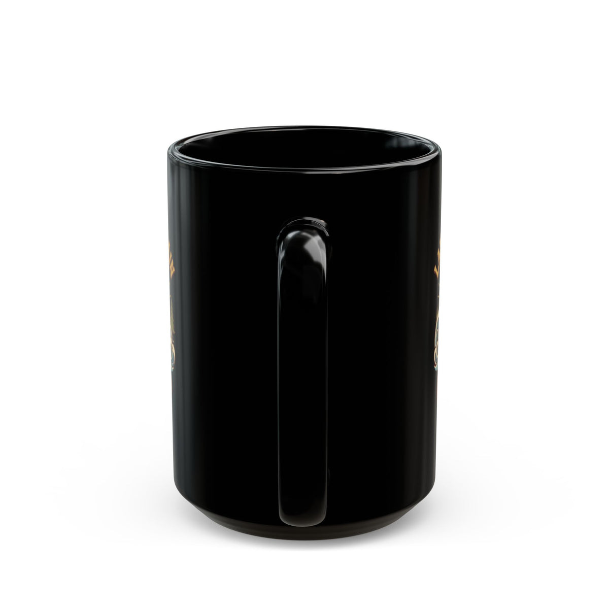 "Champ (Lake Champlain)" Black Ceramic Mug