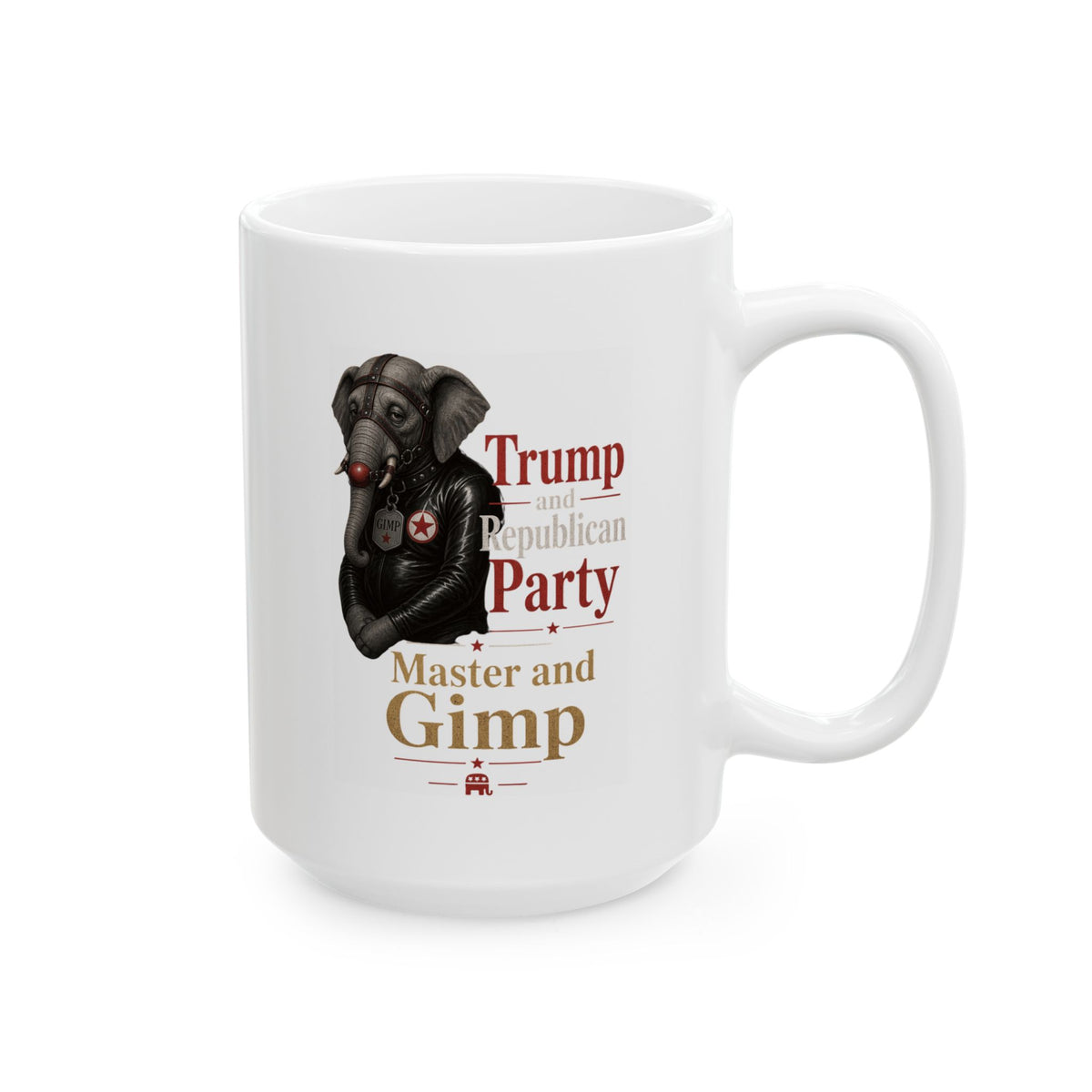 "Master and Gimp" White Ceramic Mug