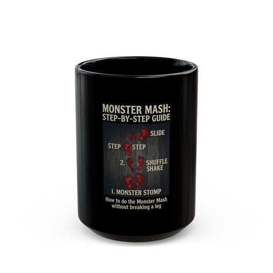 "Monster Mash" Black Ceramic Mug