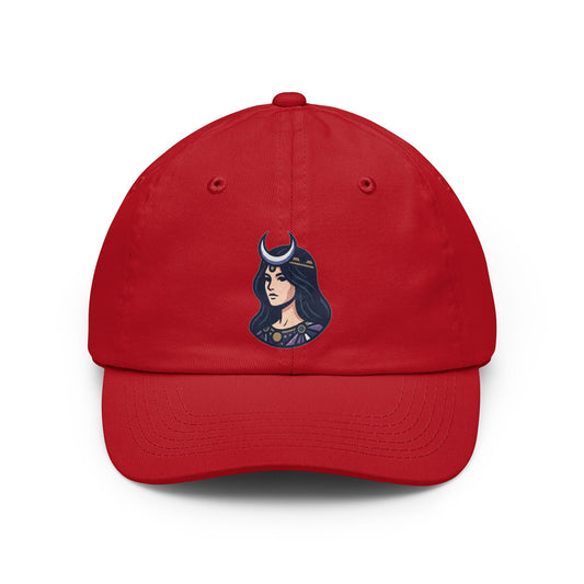 Color: Red | The Cosmic Tarot (High Priestess) Dad Hat