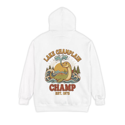 Color: White | Champ (Lake Champlain) Garment-Dyed Hoodie