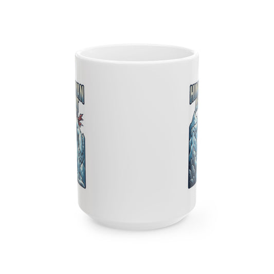 "Yeti-Abominable Snowman (Himalayas)" White Ceramic Mug
