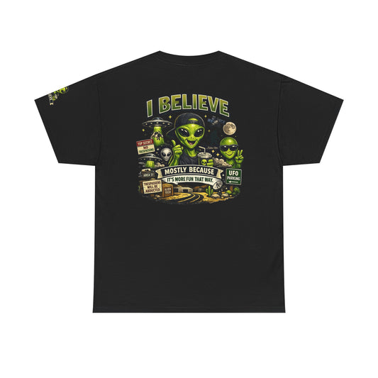 Color: Black | I Believe Premium Graphic Tee