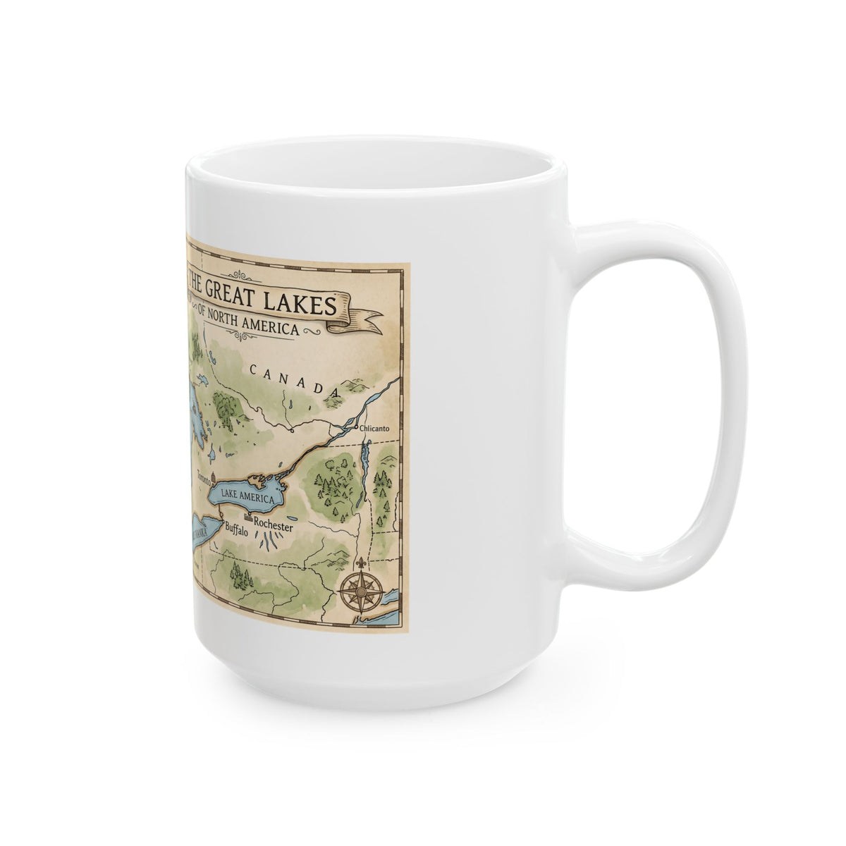 "51st State Great Lakes" White Ceramic Mug