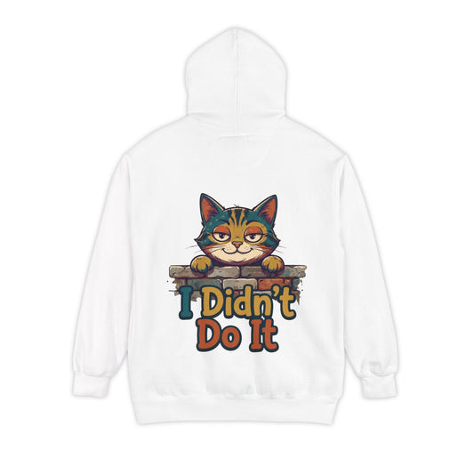 Color: White | I Didn't Do It Garment-Dyed Hoodie