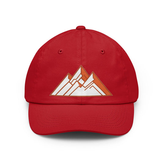 Color: Red | Peaks Dad Hat — Graphic