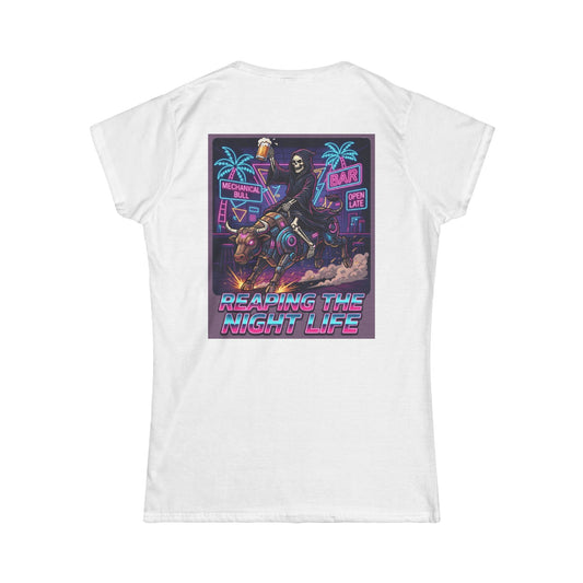 Color: White | Reaping the Night Life Women's Tee