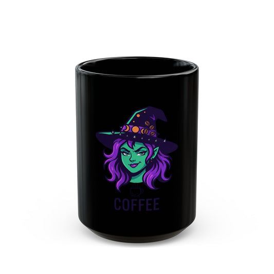 "Witch Better Have My Coffee" Black Ceramic Mug — Graphic