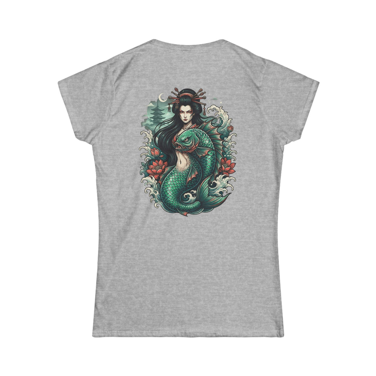 Color: Sport Grey | Ningyo (Japanese Folklore) Women's Tee