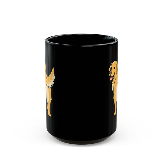 "Nice Tail" Black Ceramic Mug — Graphic