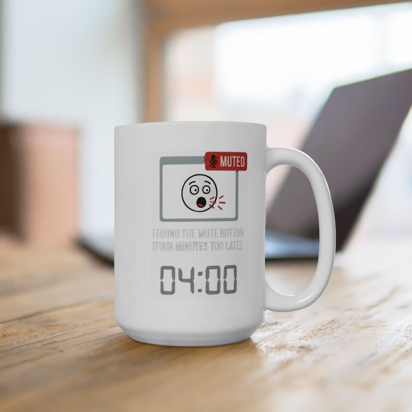 "I Found The Mute" White Ceramic Mug