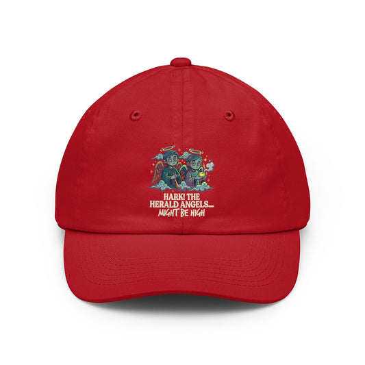 Color: Red | Hark The Herald Angels Dad Hat
