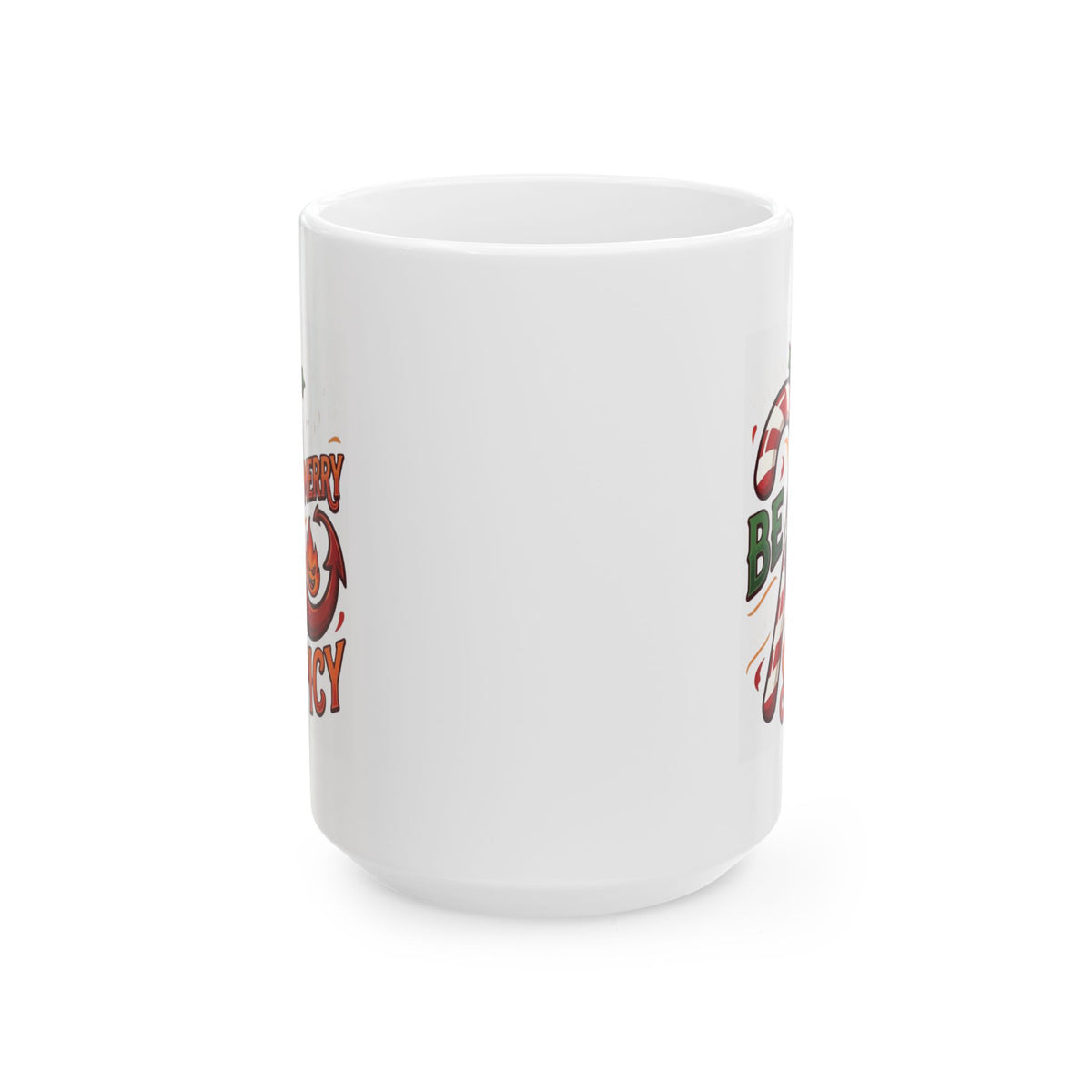 "May Your Days Be Merry and Spicy" White Ceramic Mug